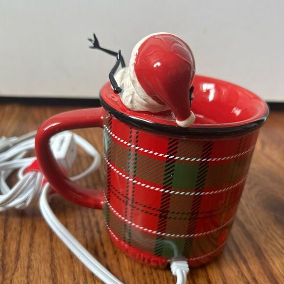 Scentsy MELT MY HEART  Wax Warmer Plaid Coffee Mug Snowman Element - Picture 5 of 6